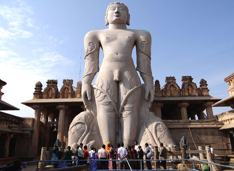 Statue of Gomateshwara, Shravanabelagola in India